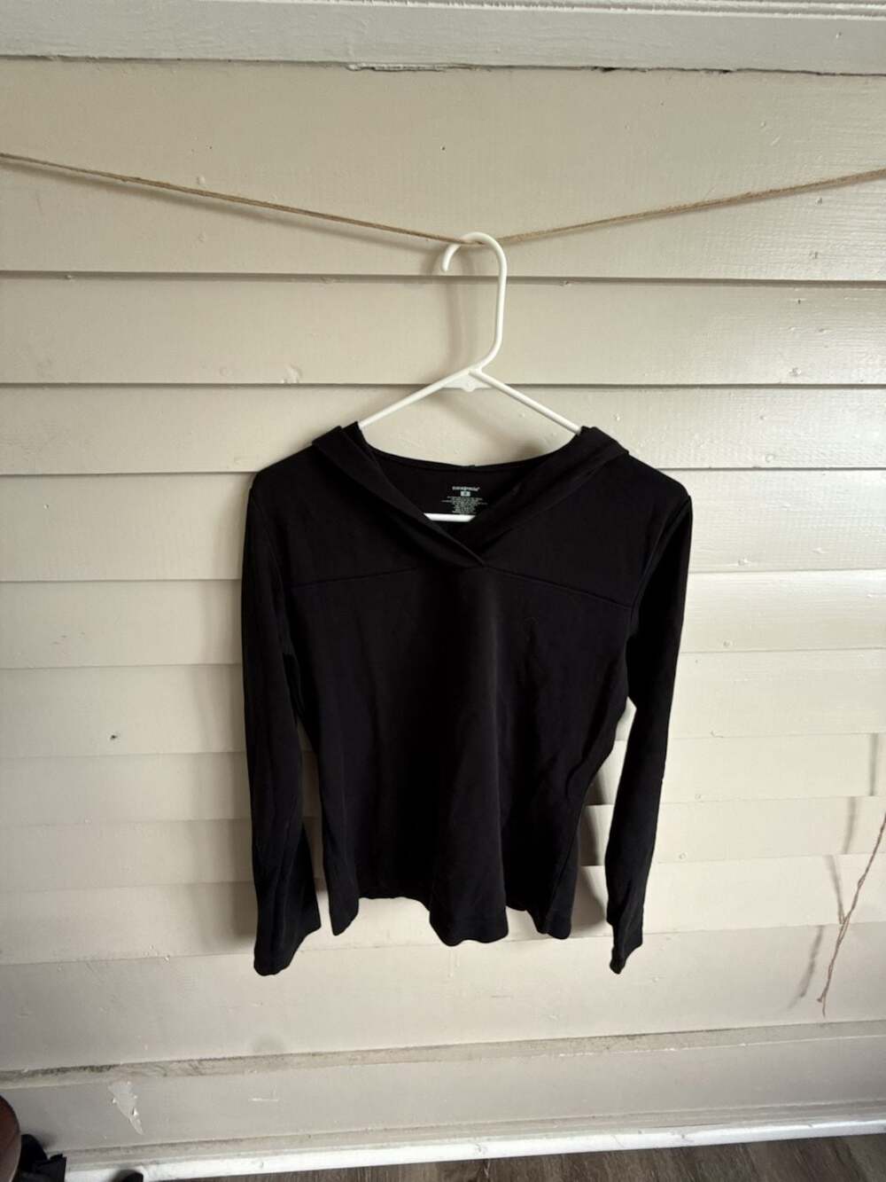Patagonia Brushed Vitaliti Hoody Size S Black Long Sleeve